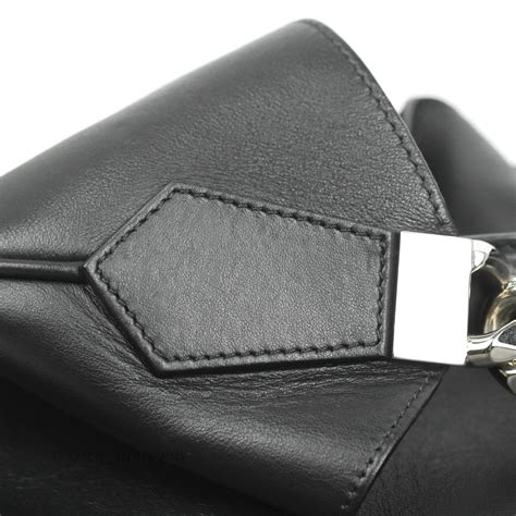 GIVENCHY Calfskin Medium Infinity Hobo Bag Black.